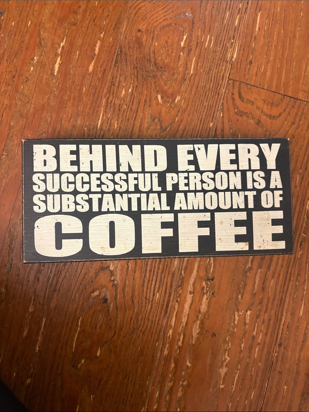 Coffee Typography Wall Sign - Black and White